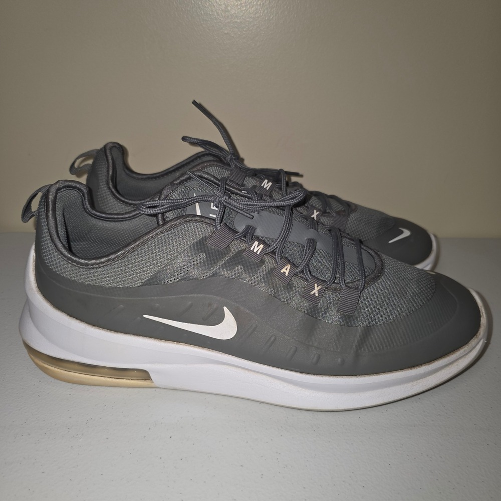 Nike Air Max Axis Mens Grey White Athletic Running Shoes Sneakers AA2146-002